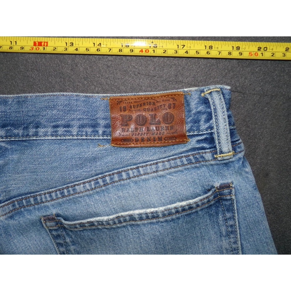 Polo Ralph Lauren Denim Jeans Mens Light Wash Classic Fit - Picture 6 of 7